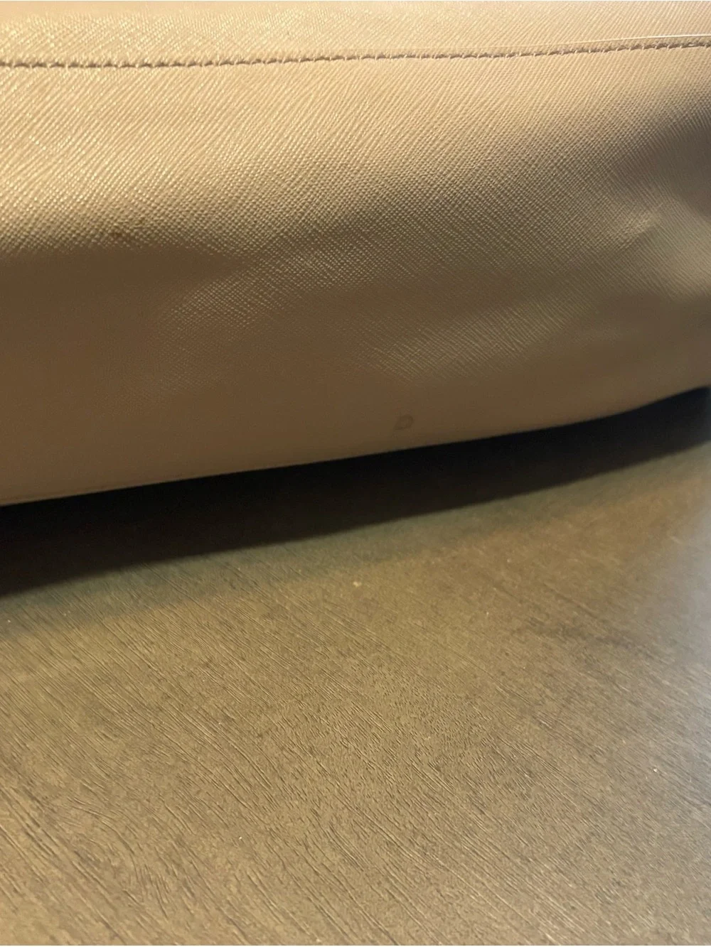 Tory Burch Neutral Taupe Leather Tote